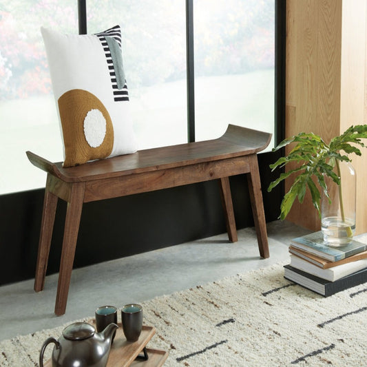 Buy Online cicero solid wood accent bench in India - The Leaf Crafts