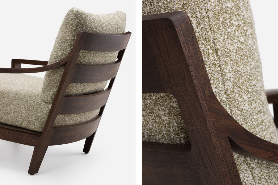 comfortable low height lounge chair for contemporary spaces- The Leaf Crafts