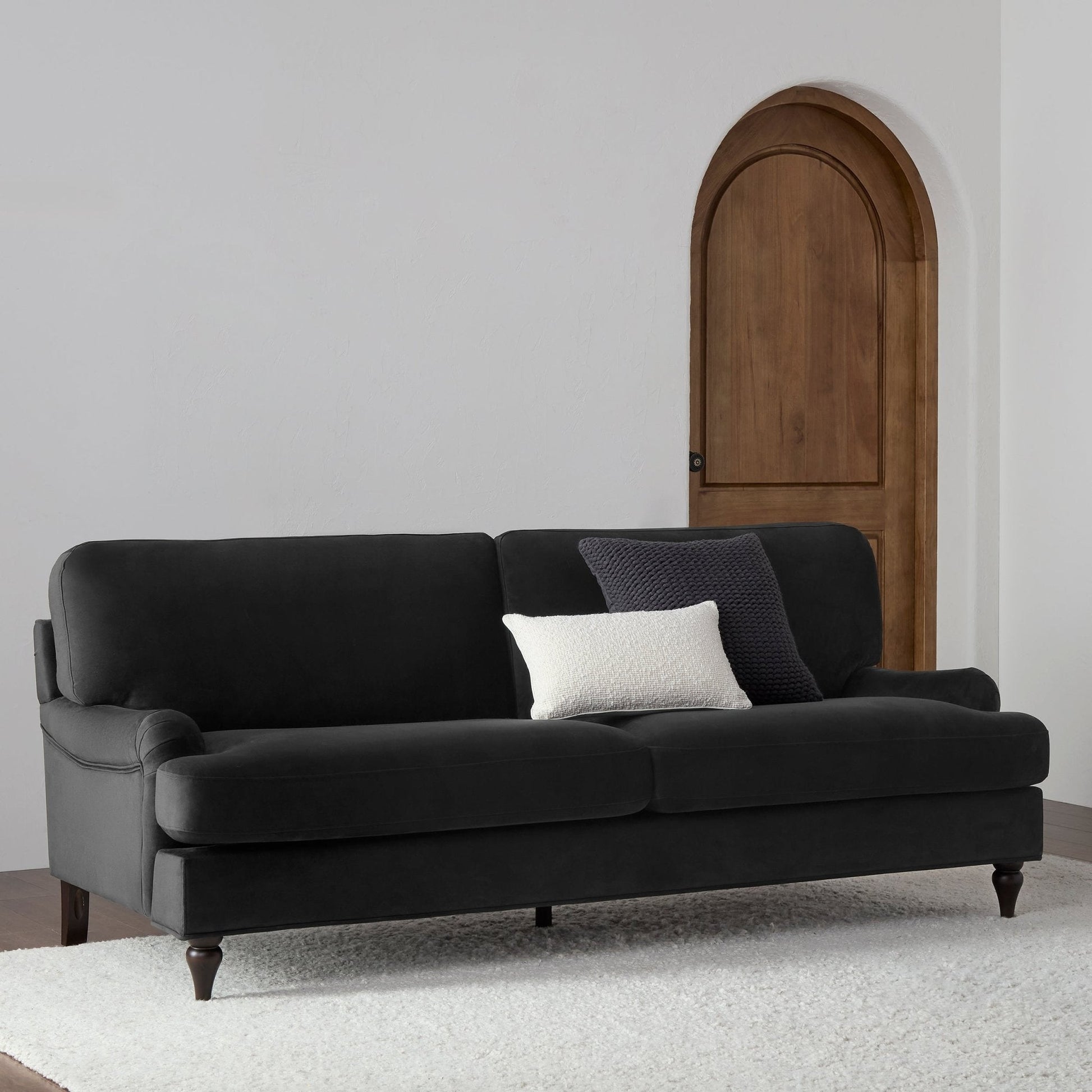 comfortable seating sofa with solid wood structure