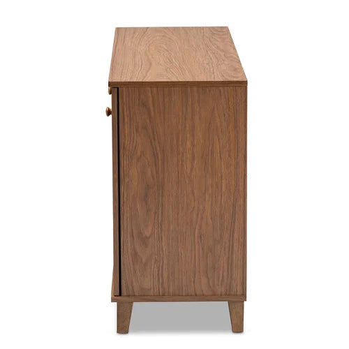 Luxury premium brown shoe cabinet design- The Leaf Crafts