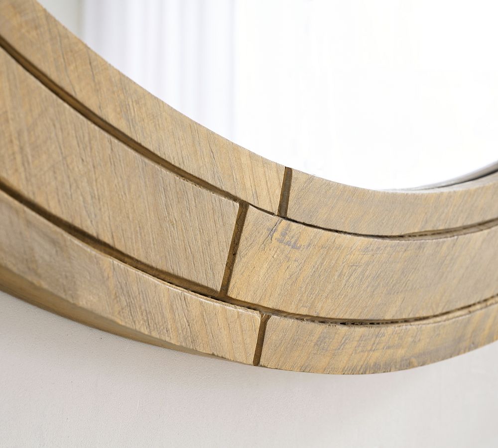 contemporary round wall mirror - The Leaf Crafts