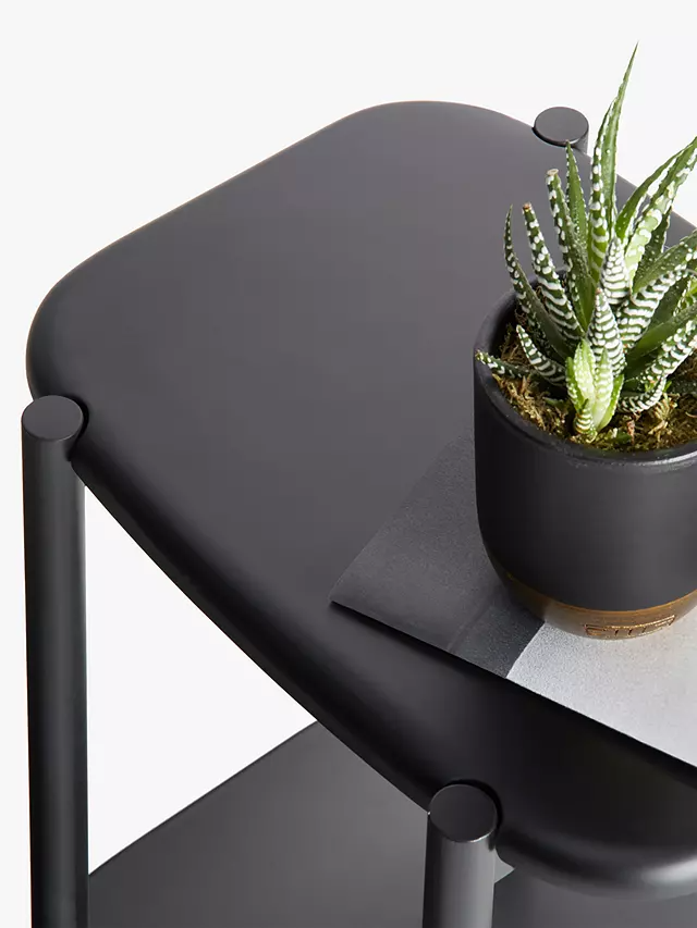 modern black accent table for living room- The Leaf Crafts