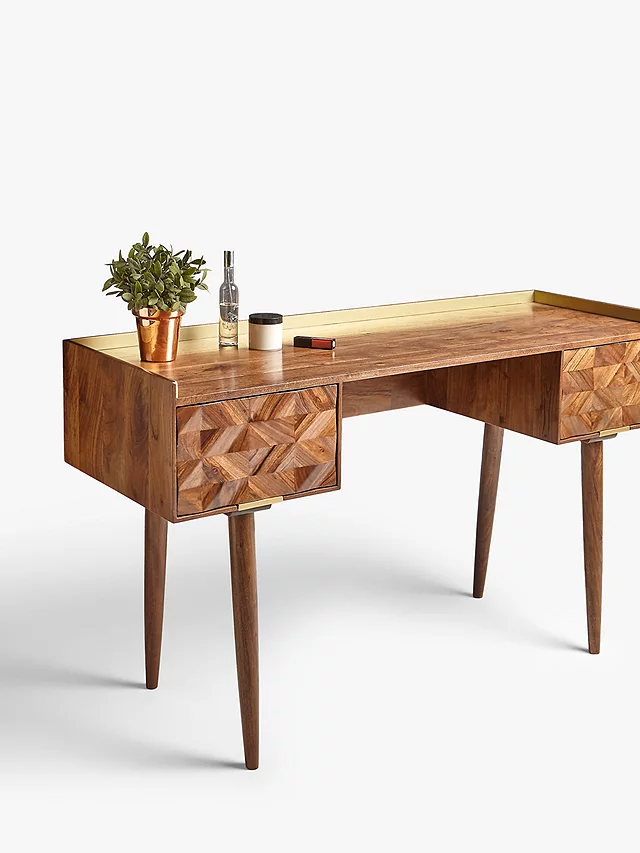 Wide tabletop for efficient workspace setup - The Leaf Crafts