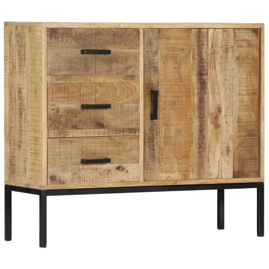 Buy wood sideboard online in India. Solid wood sideboard cabinet with storage for dining room and living room furniture.