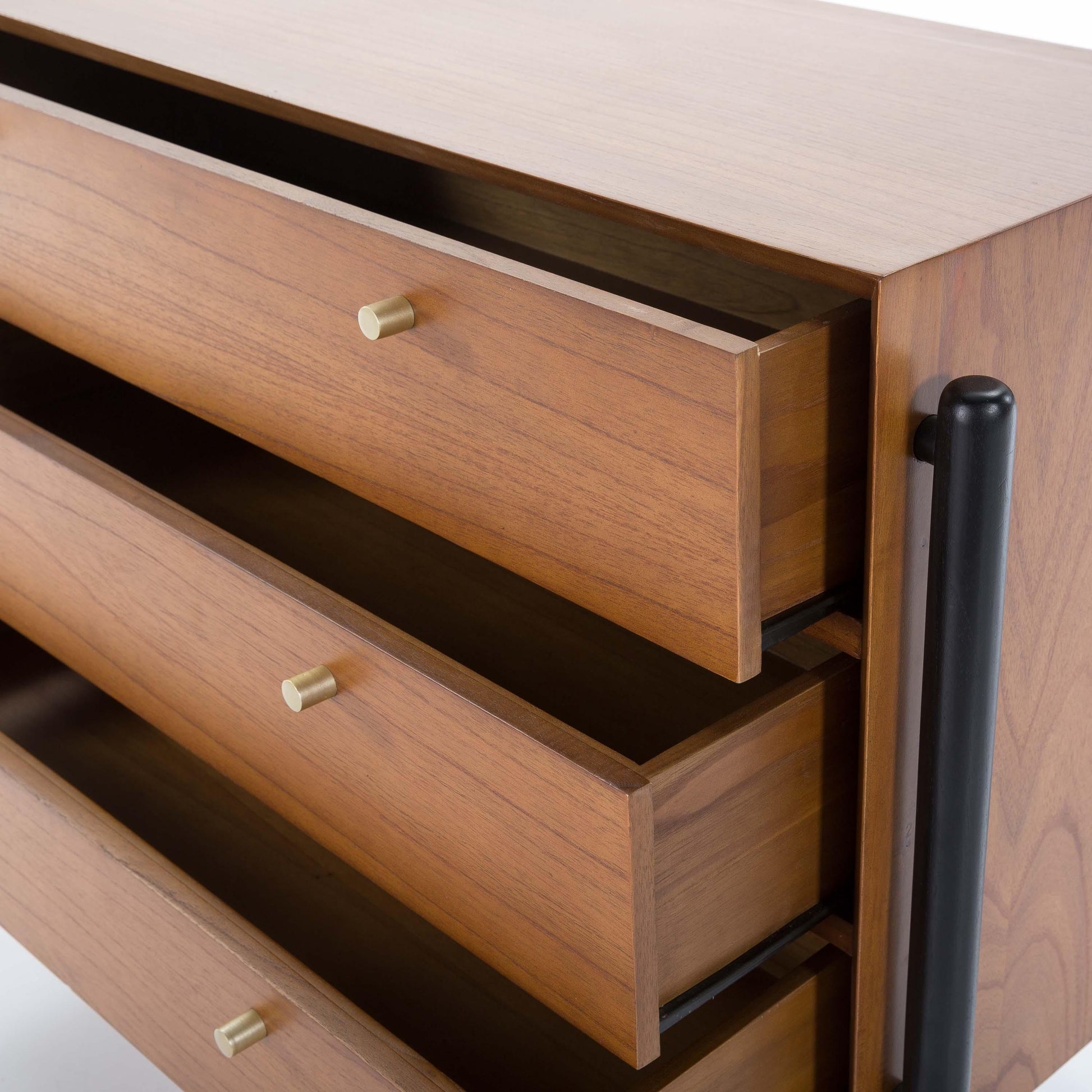 spacious wooden storage cabinet for bedroom - The Leaf Crafts