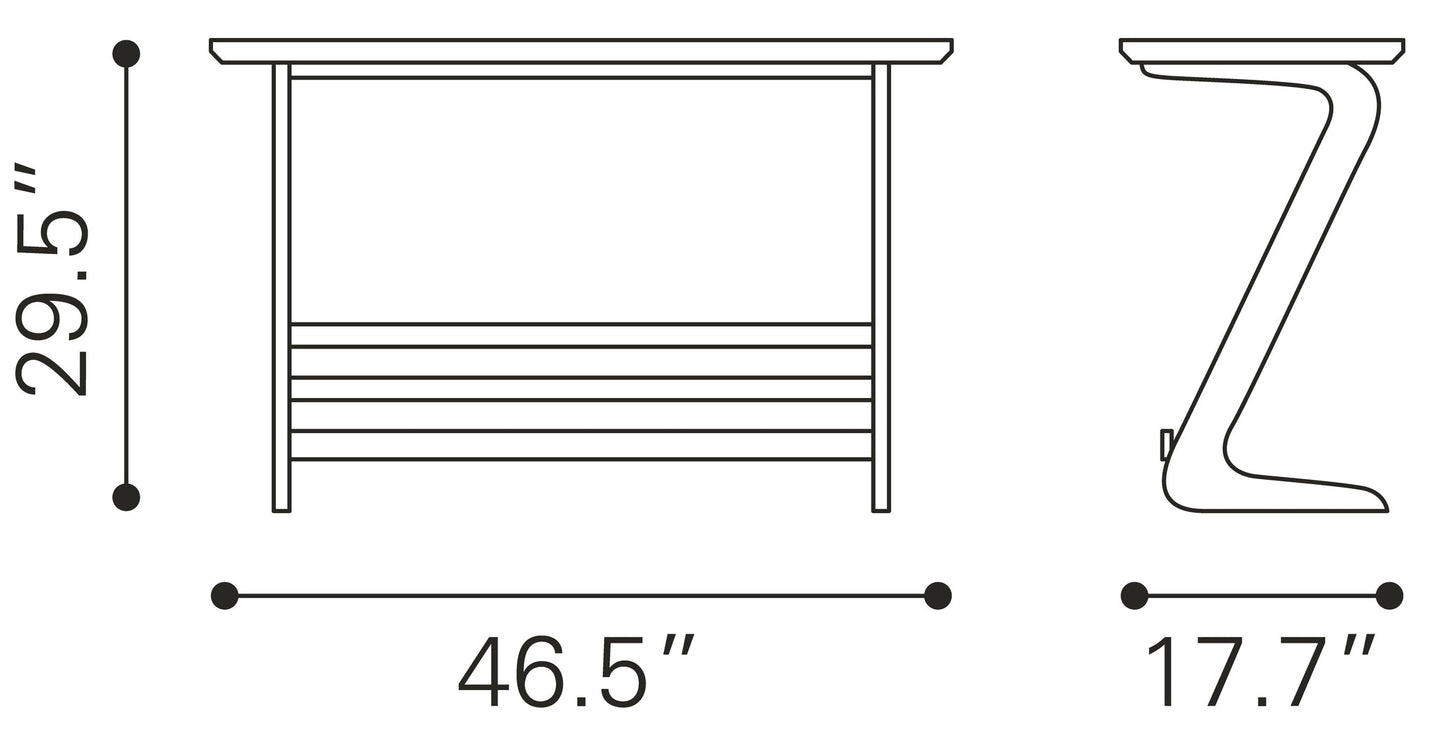 elegant solid wood console table for entryway styling