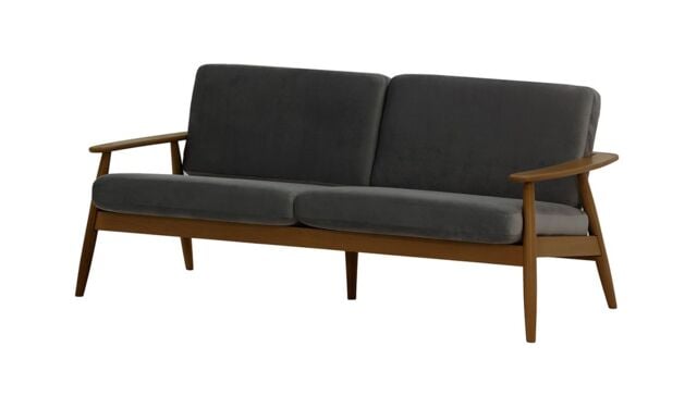 elegant solid wood sofa with durable frame construction