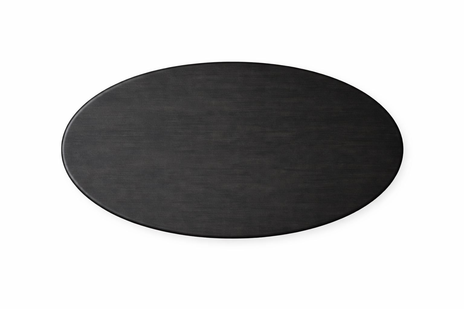 Round black mat on a white background