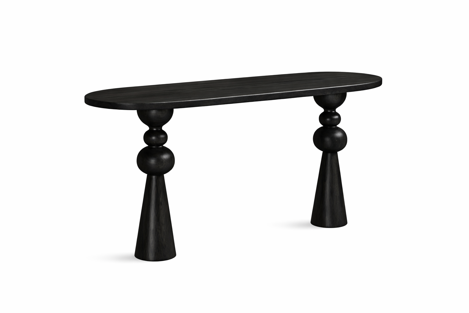 solid wood console table top finish and grain texture