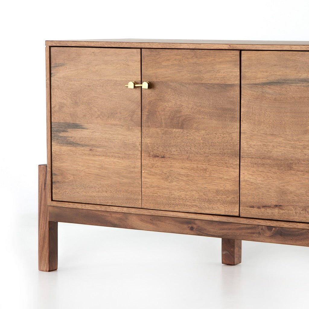 contemporary solid wood storage rack for home - The Leaf Crafts