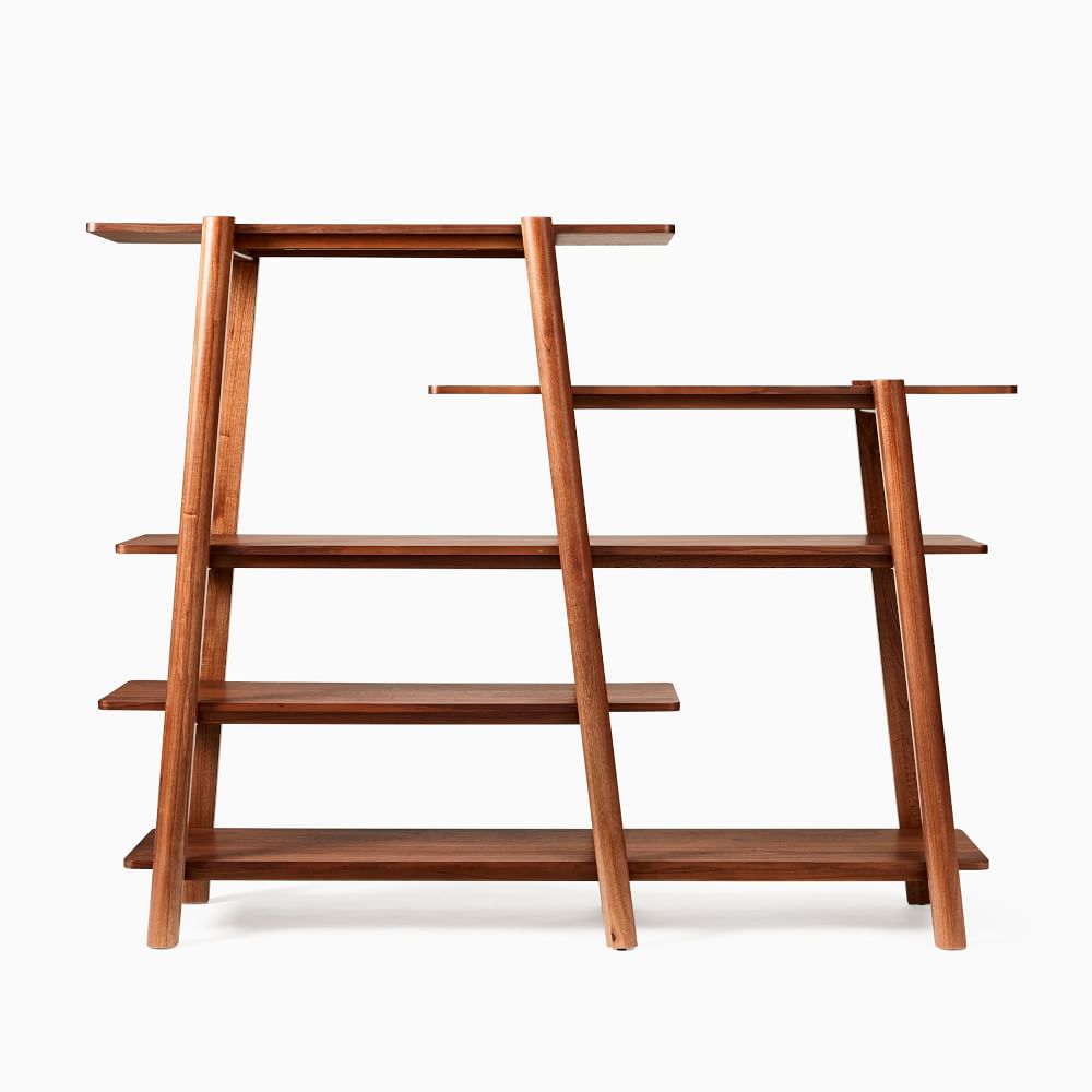 handcrafted wooden bookcase - The Leaf Crafts