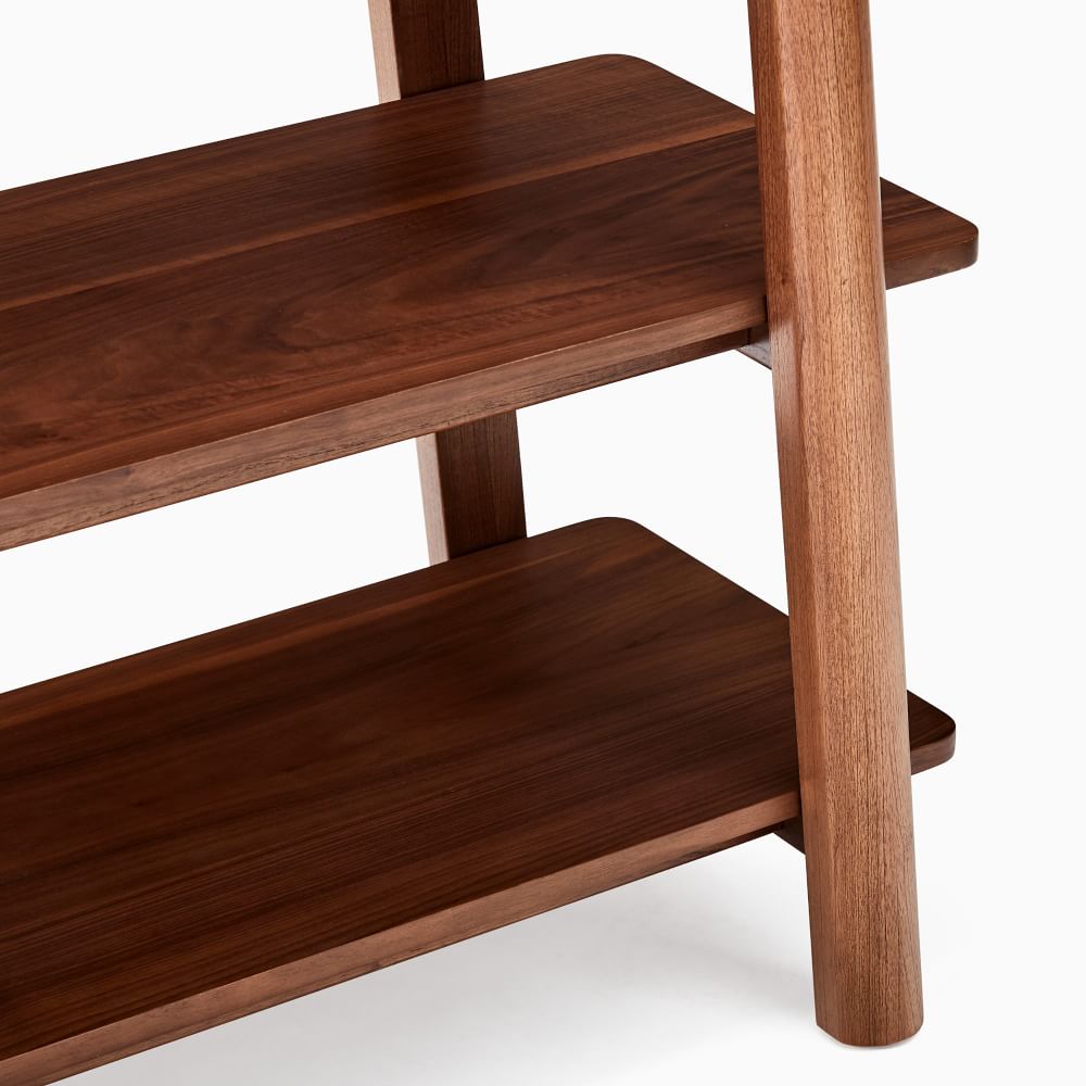 solid wood bookshelf for living room - The Leaf Crafts