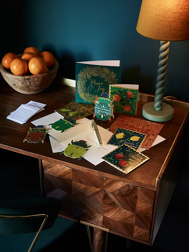 handcrafted solid wood writing table - The Leaf Crafts