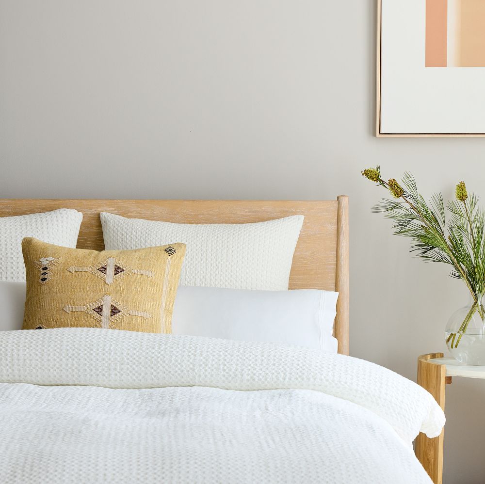 handcrafted wooden Edith Solid Wood Bed - The Leaf Crafts