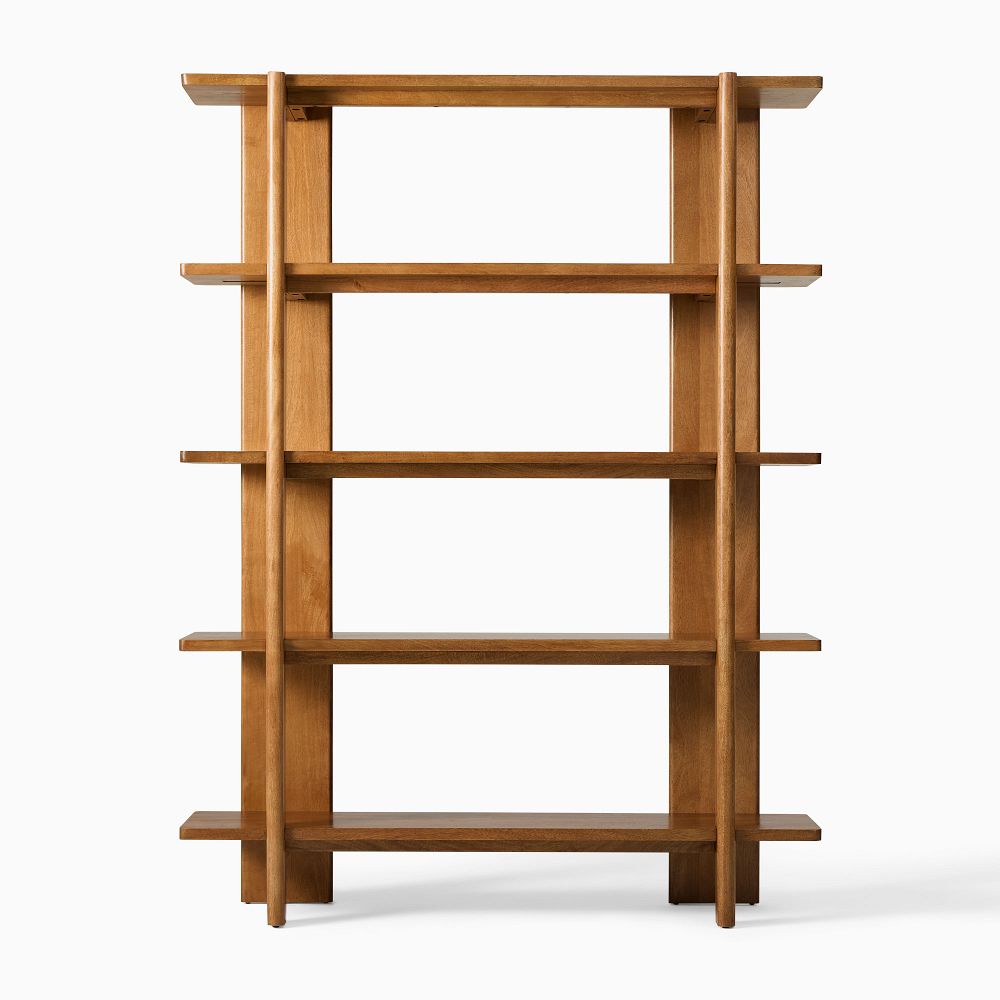 handcrafted wooden bookcase furniture- The Leaf Crafts