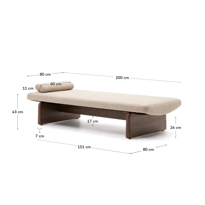 modern living room furniture with solid wood daybed