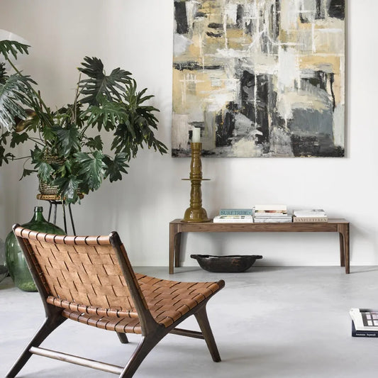 This bench is handcrafted by skilled artisans in Jaipur using premium solid mango wood.