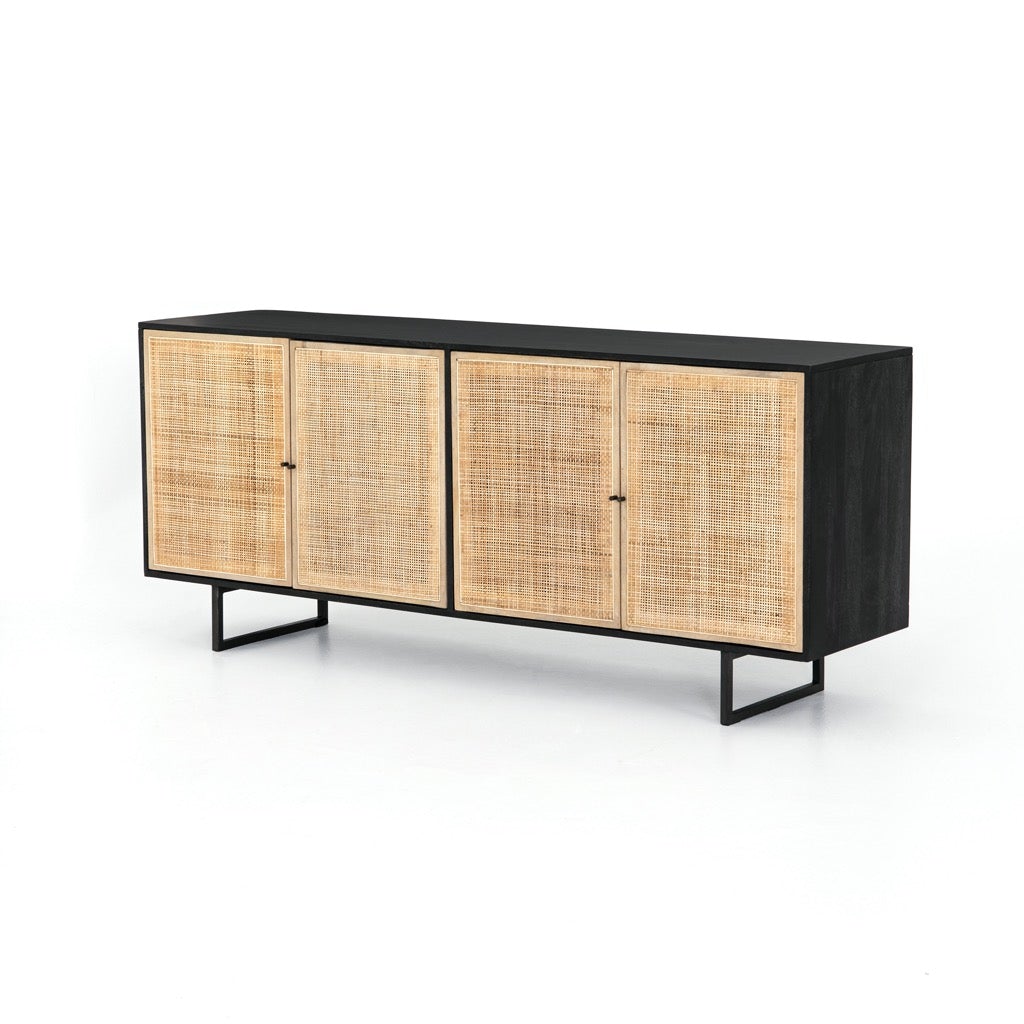 Janus rattan large sideboard for living and dining room - The Leaf Crafts