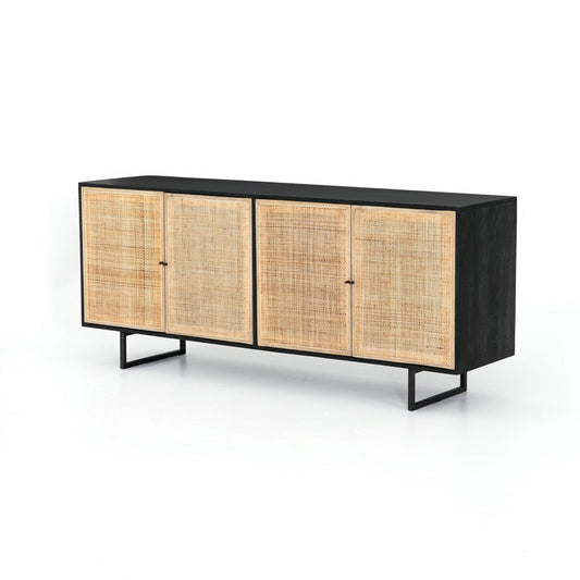 Janus rattan large sideboard for living and dining room - The Leaf Crafts