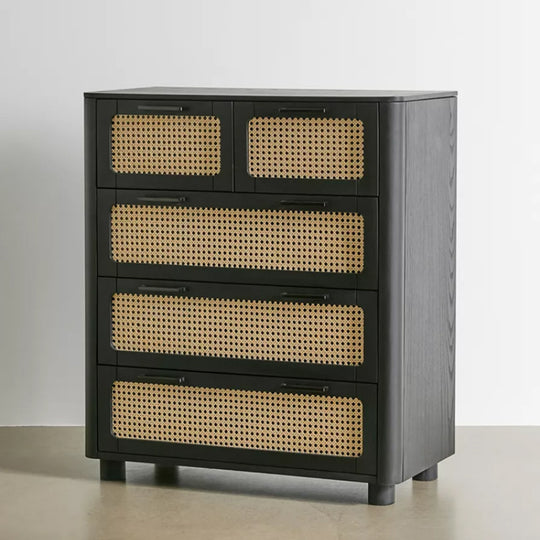 Buy Online Karayal solid wood chest of drawers for modern bedroom in India - The Leaf Crafts