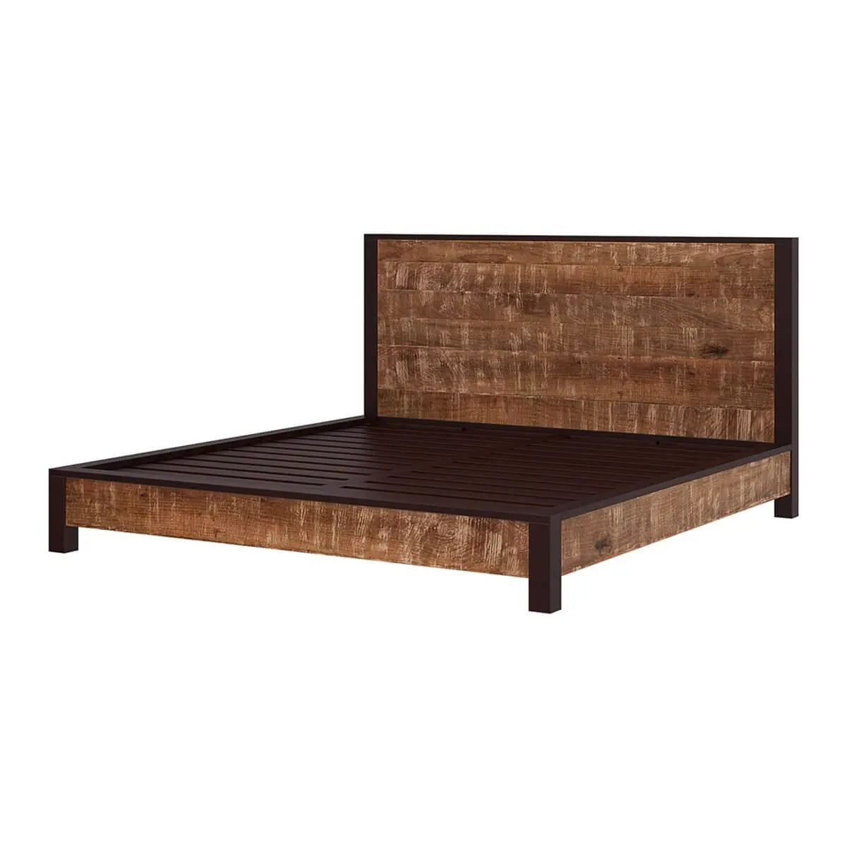 Hardwood bed frame online Cassandra Solid Wood Bed - The Leaf Crafts