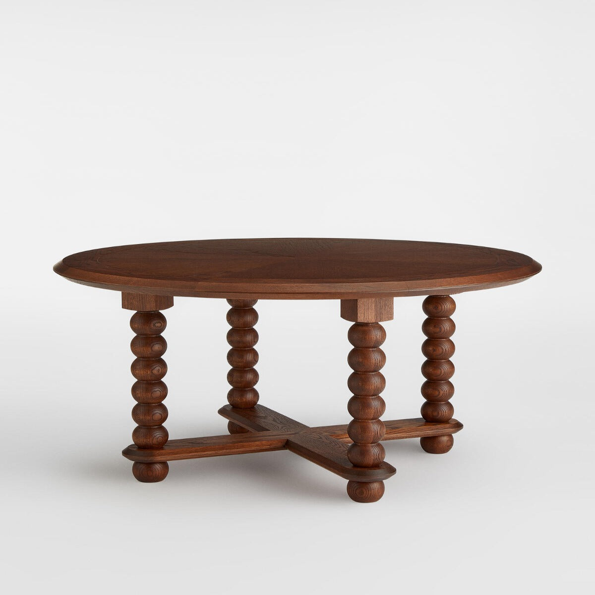 Buy Online furniture in India leema solid wood round coffee table- The Leaf Crafts