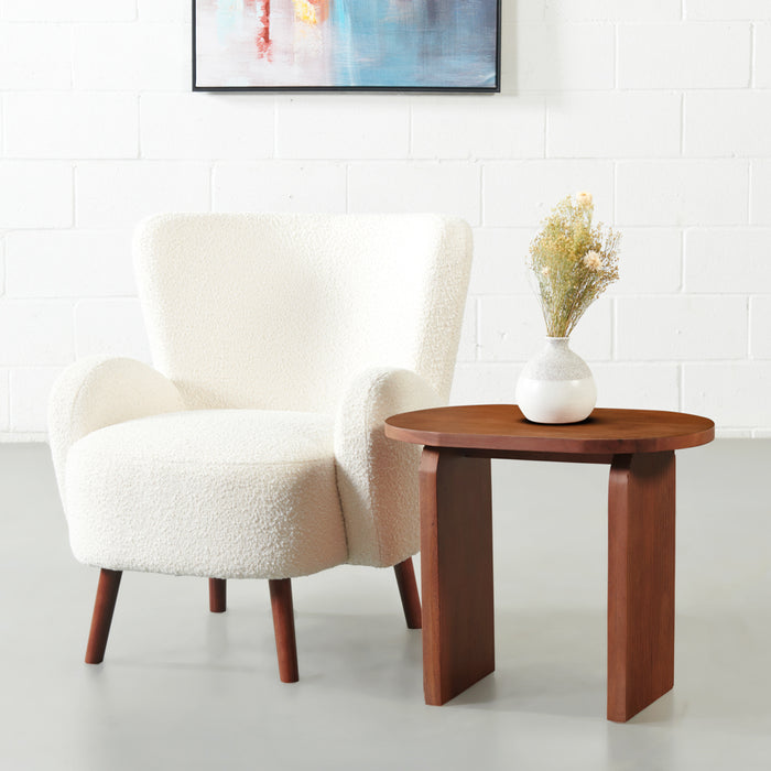 Buy online Lucius solid wood end table for living room and bedroom in India  - The Leaf Crafts