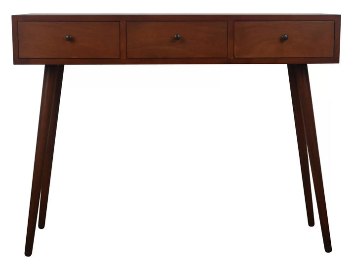 handcrafted solid wood writing table - The Leaf Crafts