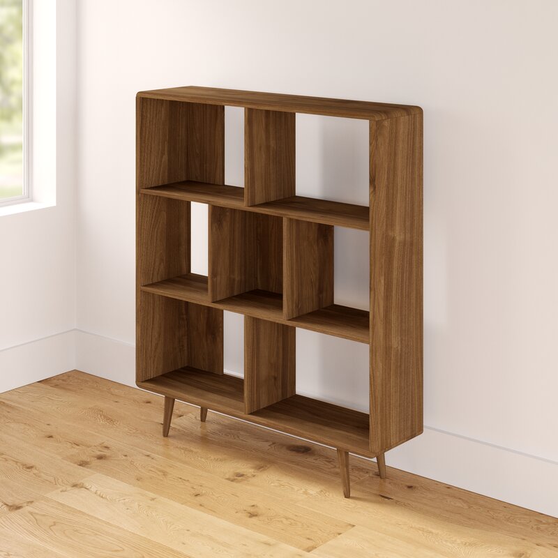 handcrafted wooden bookcase furniture- The Leaf Crafts