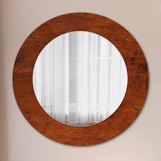 Buy Online mid-century rounded solid wood mirror frame for home décor - The Leaf Crafts
