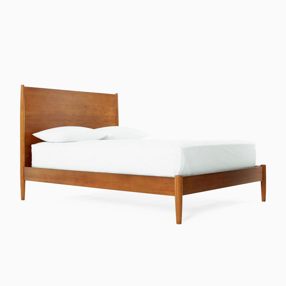 solid wood bed frame design - The Leaf Crafts