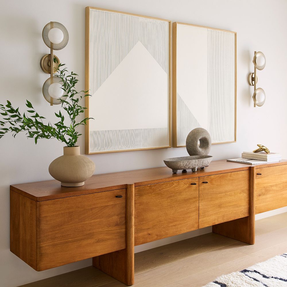 minimal tv cabinet design wood - The Leaf Crafts