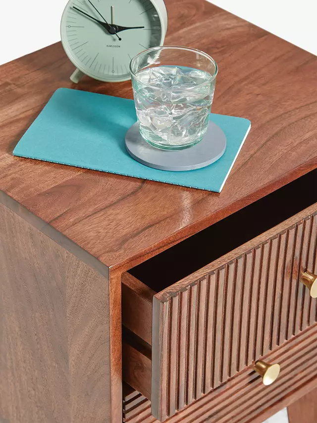 Handcrafted from premium solid wood, each table showcases natural grain patterns that make every piece unique- The Leaf Crafts