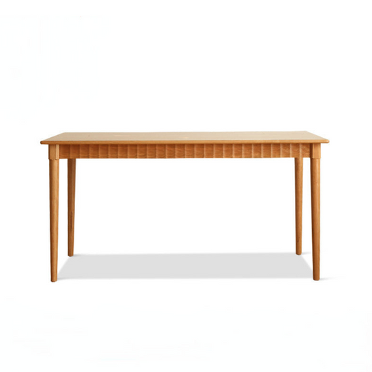 minimalist solid wood dining table for modern interiors- The Leaf Crafts
