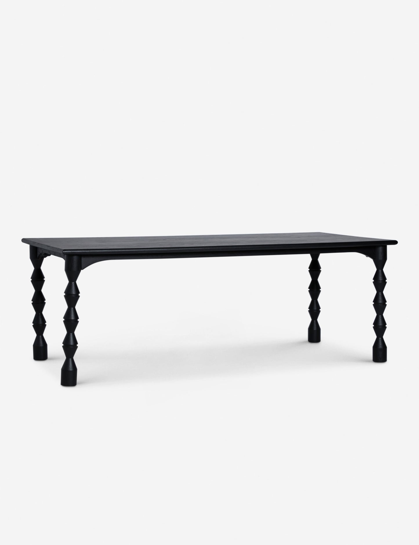minimalist solid wood dining table for modern interiors