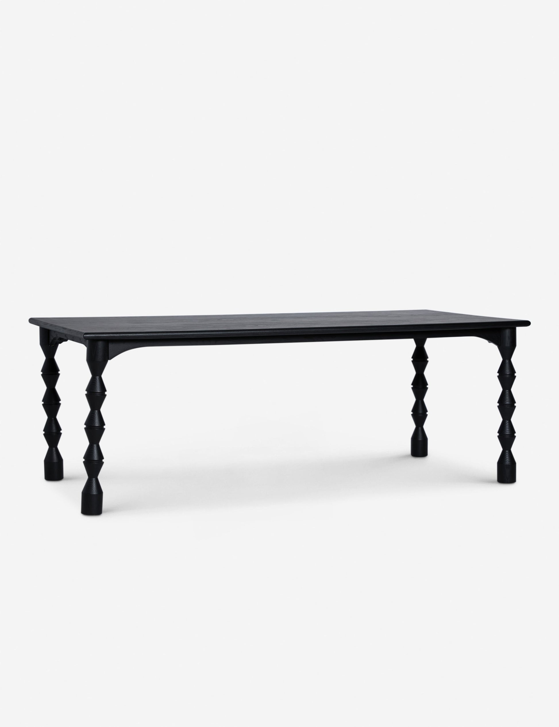 minimalist solid wood dining table for modern interiors