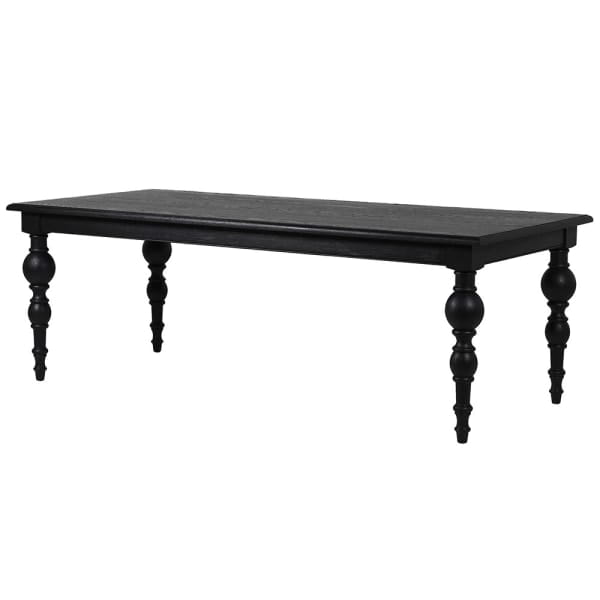 minimalist solid wood dining table for modern interiors - The Leaf Crafts