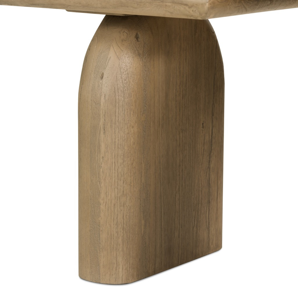 minimalist wooden seating bench for modern homes - The Leaf Crafts