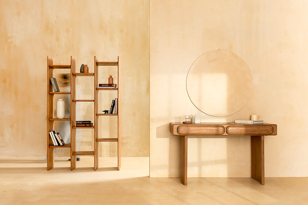 minimalist wooden console table for modern homes - The Leaf Crafts
