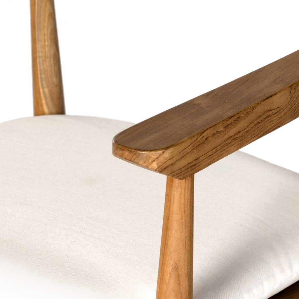 minimalist solid wood lounge chair design - The Leaf Crafts