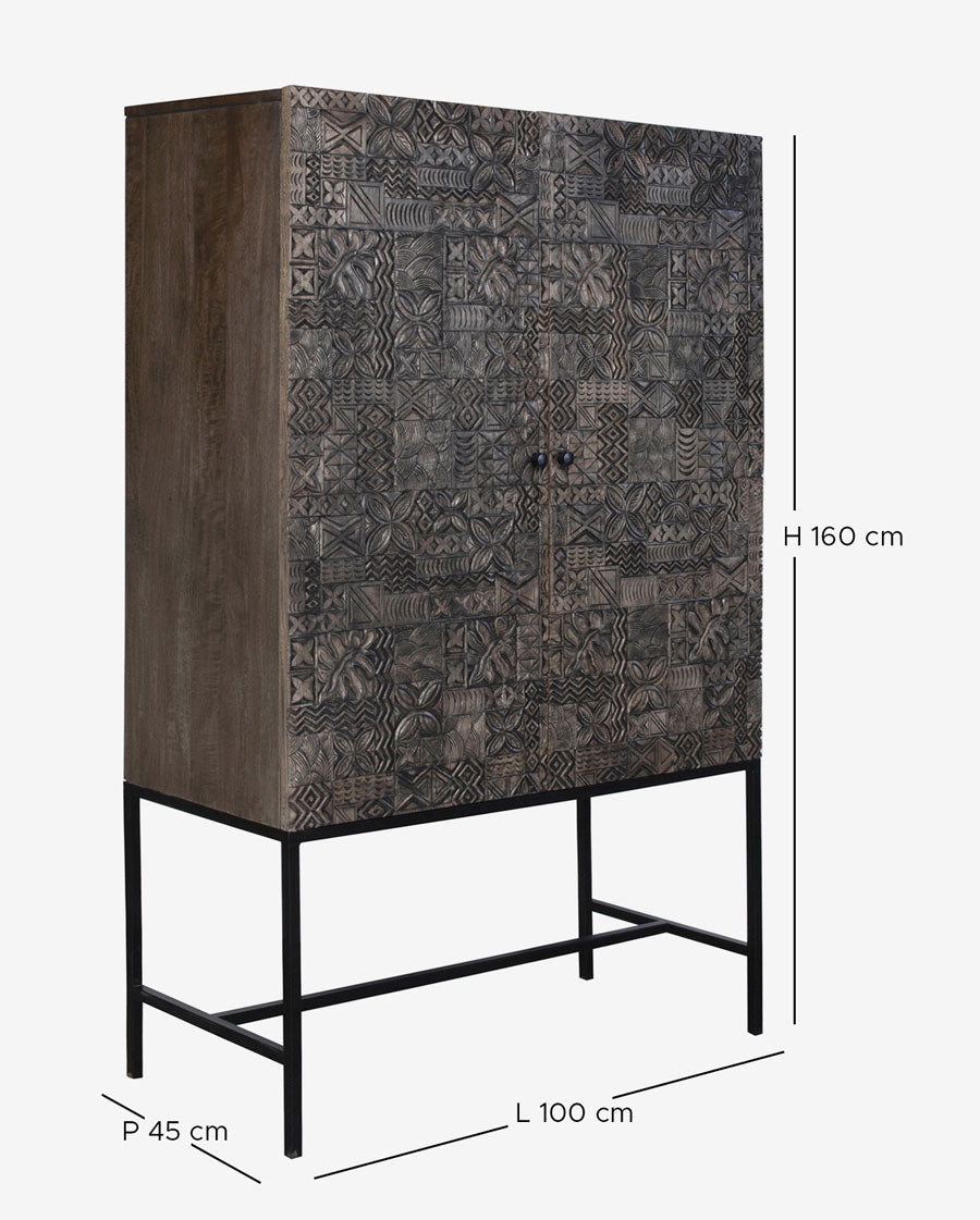 minimalist wooden storage cabinet for organized modern living