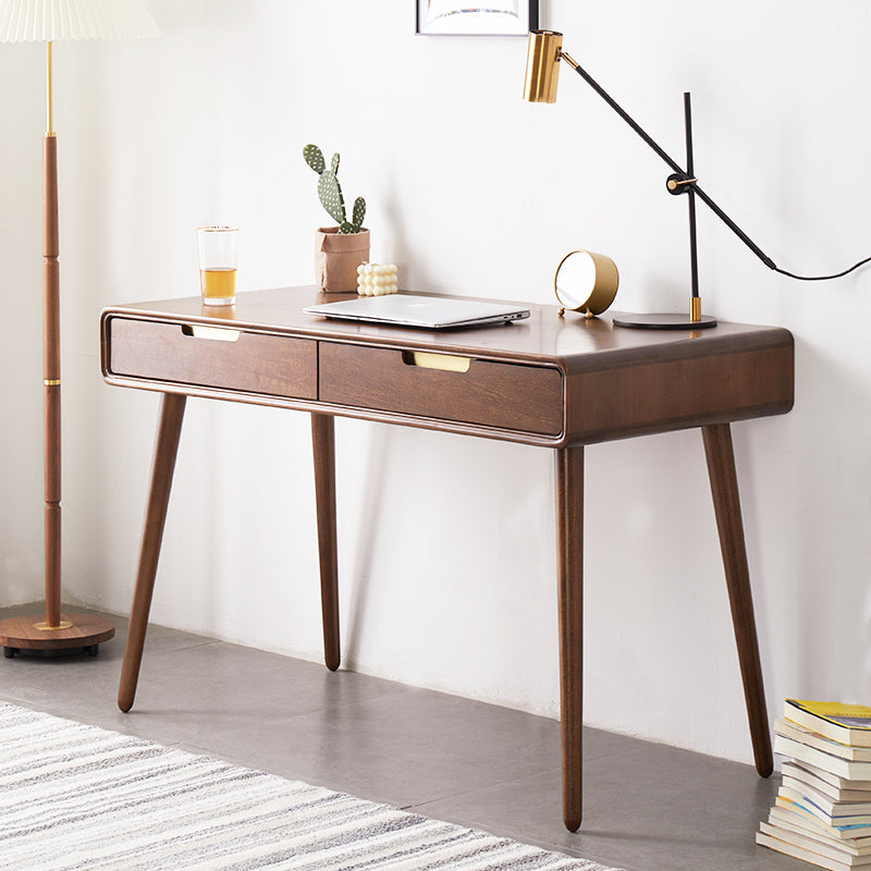 minimalist wooden study desk for modern homes - The Leaf Crafts