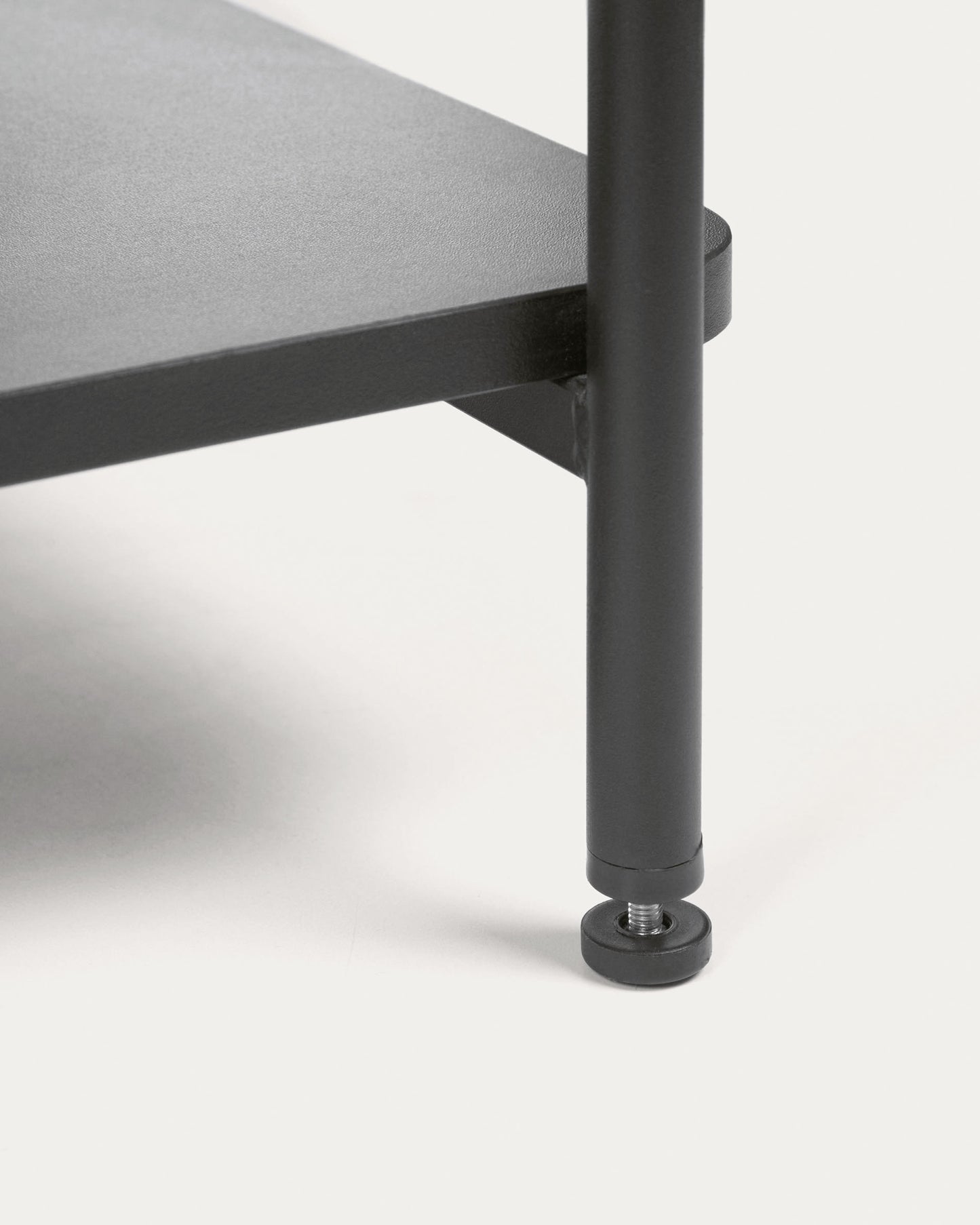minimalist industrial clothes rack with seating