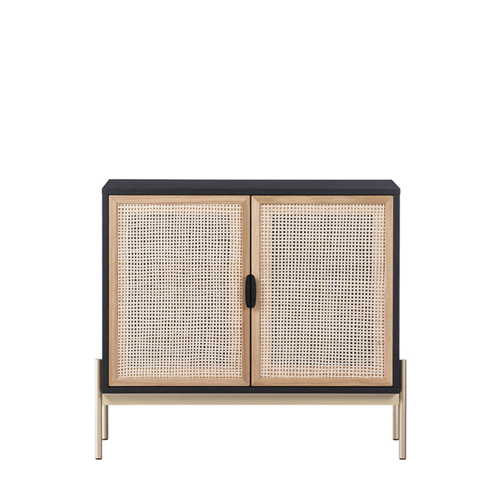 minimalist rattan storage cabinet for modern homes - The Leaf Crafts