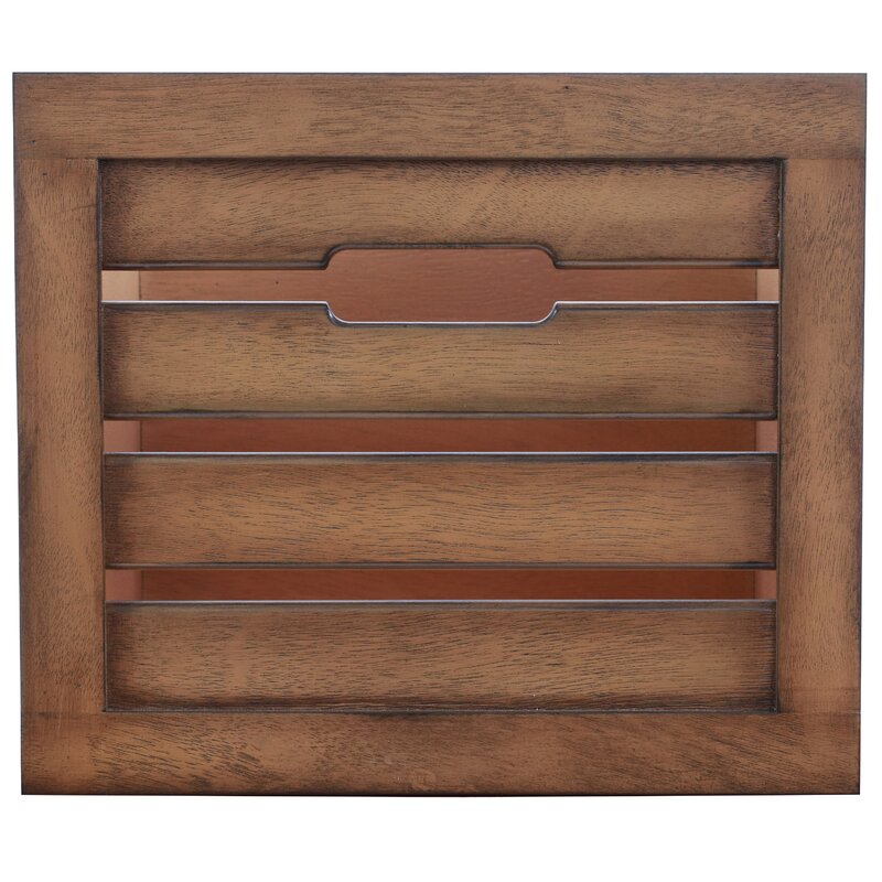 rustic wooden storage bench- The Leaf Crafts