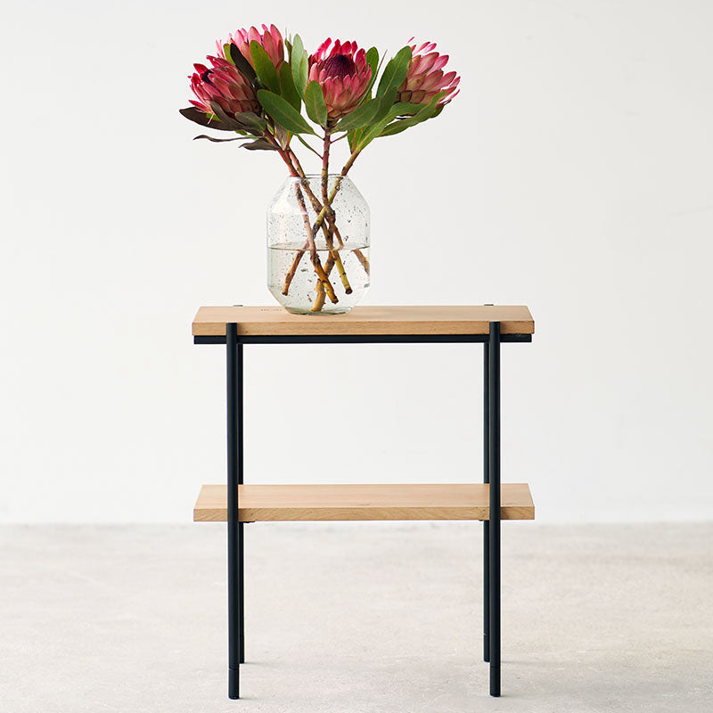 modern mango wood side table design- The Leaf Crafts