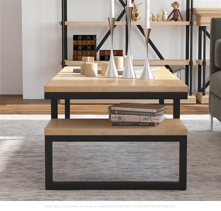 modern industrial coffee table design - The Leaf Crafts