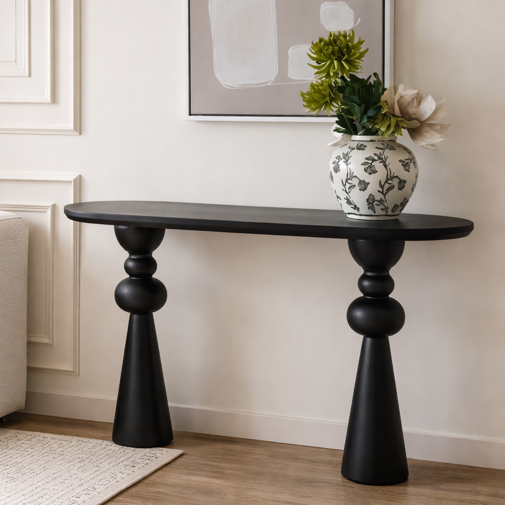 custom solid wood console table for home entrance india