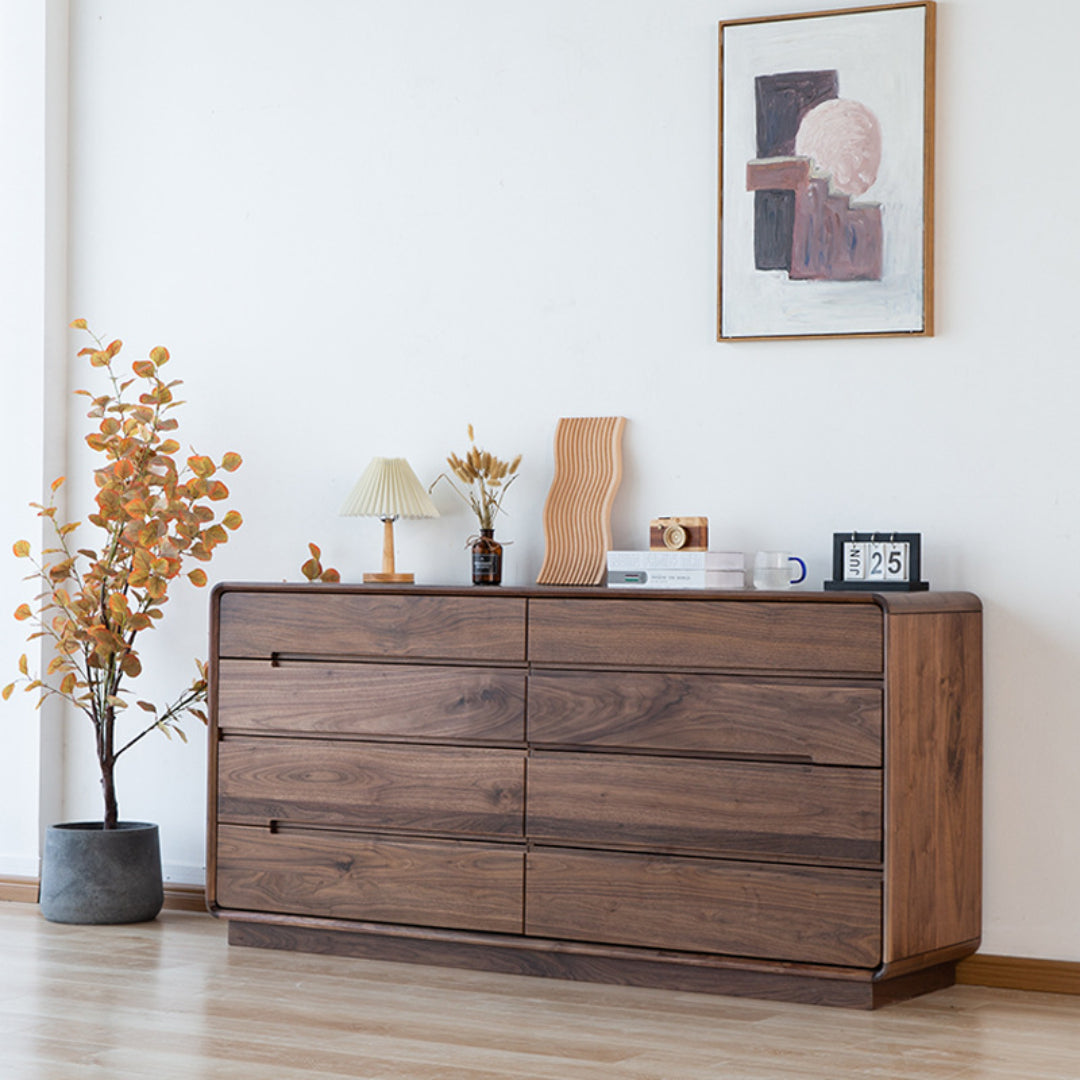 Buy Online Neptune solid wood chest of drawers for modern bedroom in India - The Leaf Crafts