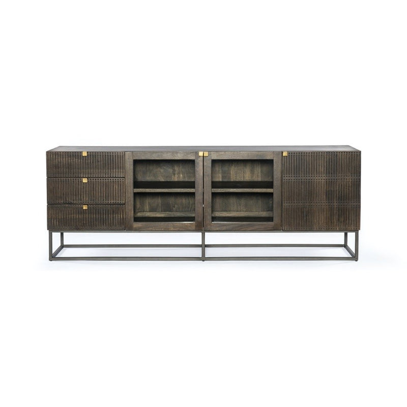 Buy online neptune solid wood tv unit in india - The Leaf Crafts